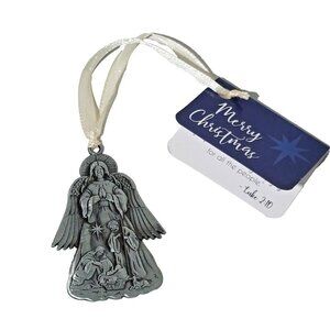 Autom Christmas Angel Holy Family Christmas Ornament NWT Metal